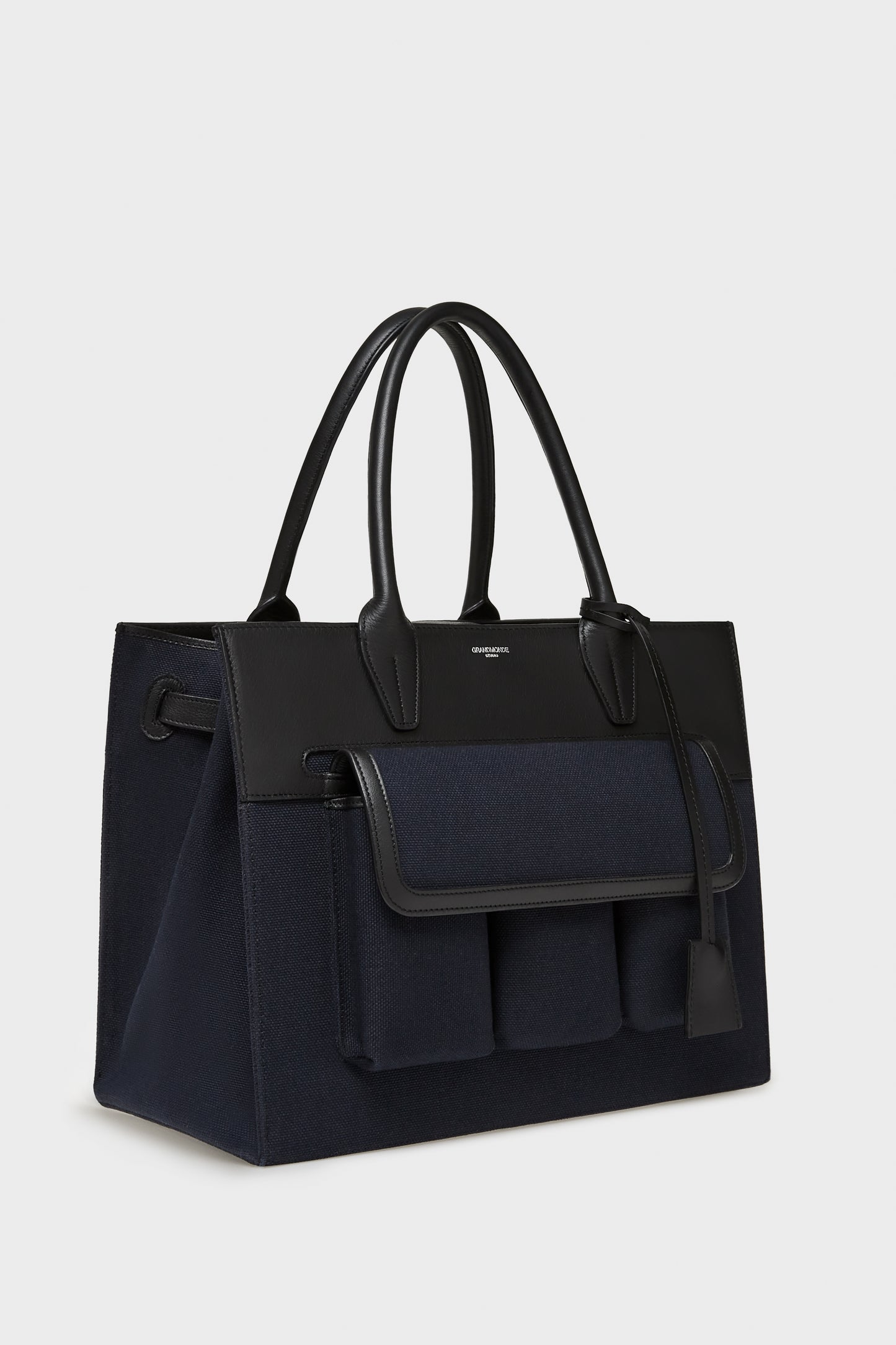 LIBERTY WATSON TOTE BAG IN CANVAS AND SMOOTH LEATHER