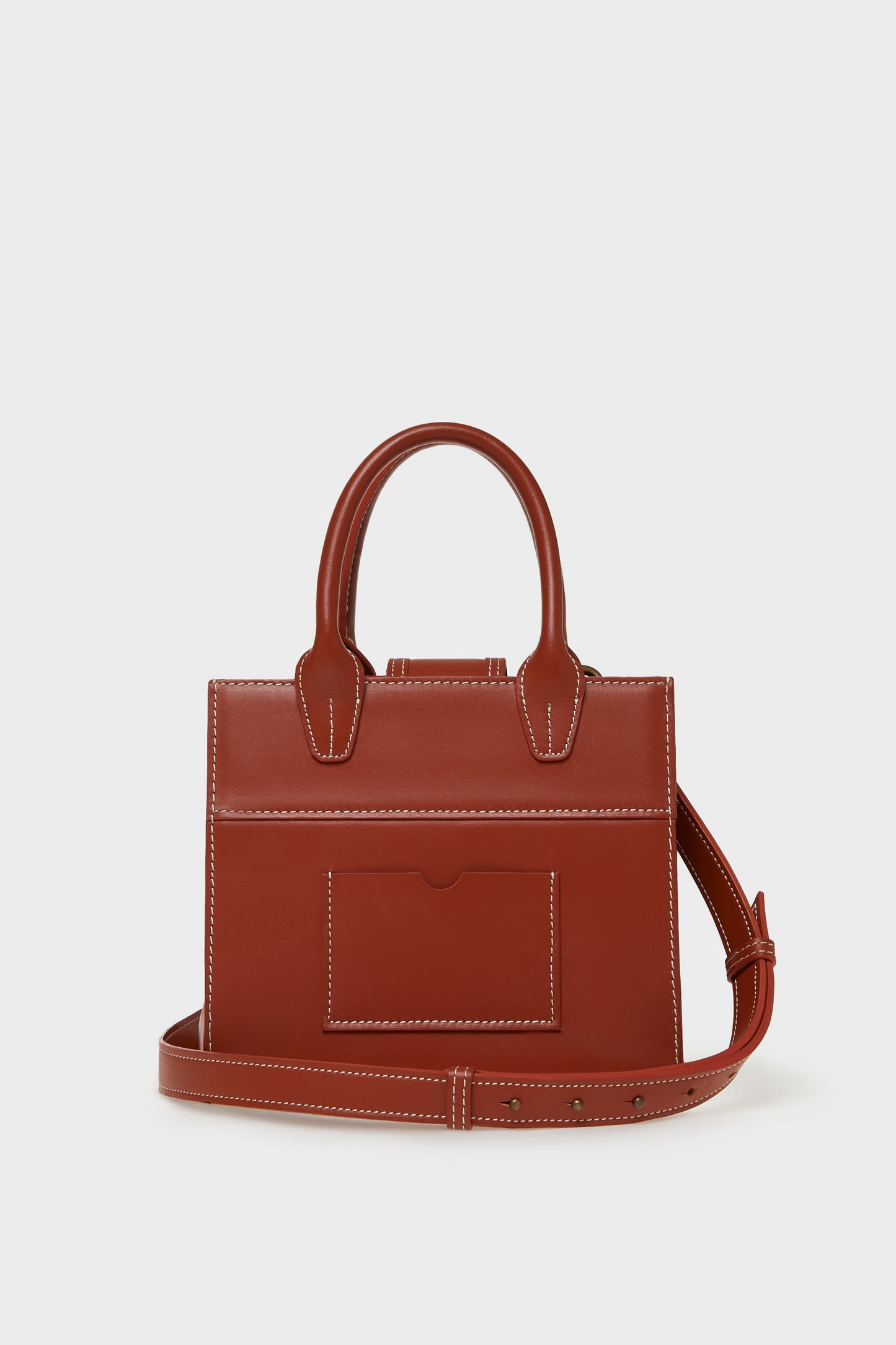 BRICK MUTMEE MINI TOTE BAG IN SMOOTH LEATHER