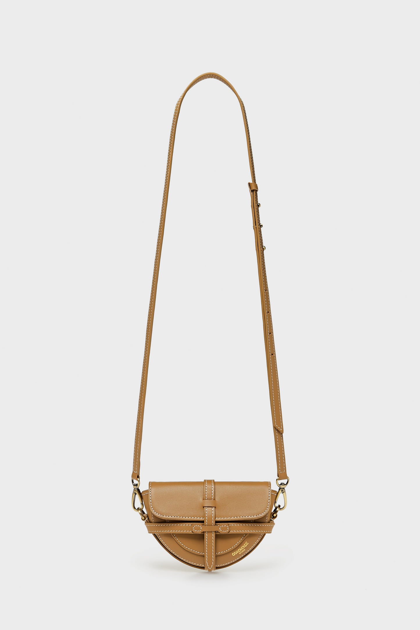 DIJON SIMON MINI SADDLE BAG IN SMOOTH LEATHER