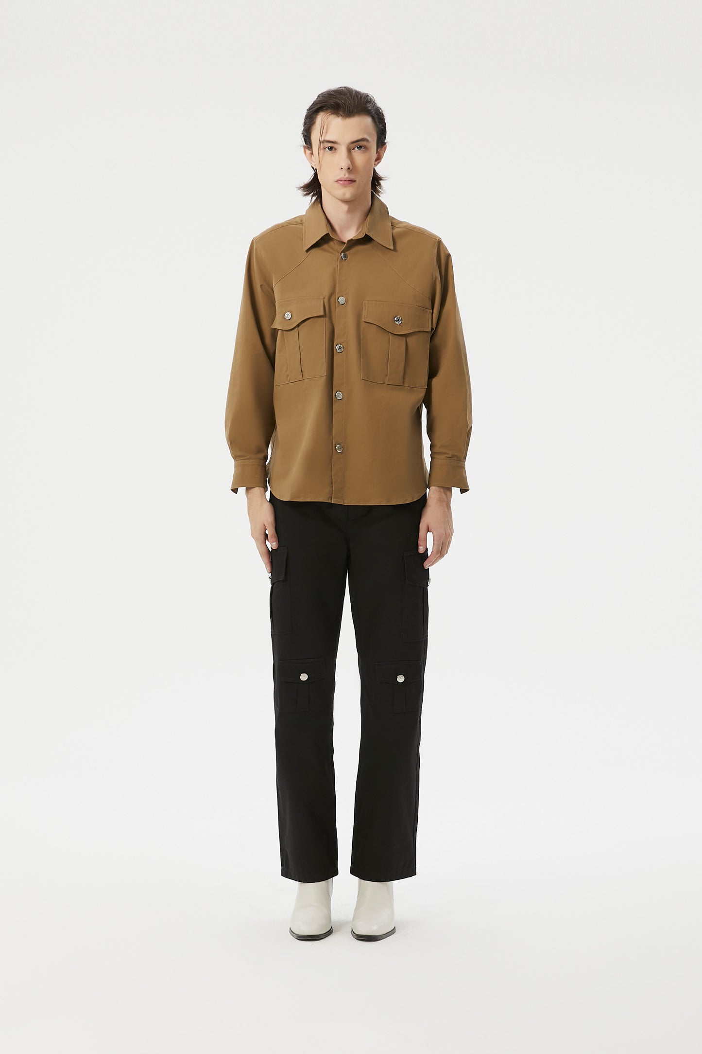 GRANDMONDE COPPER CLASSIC SHIRT JACKET