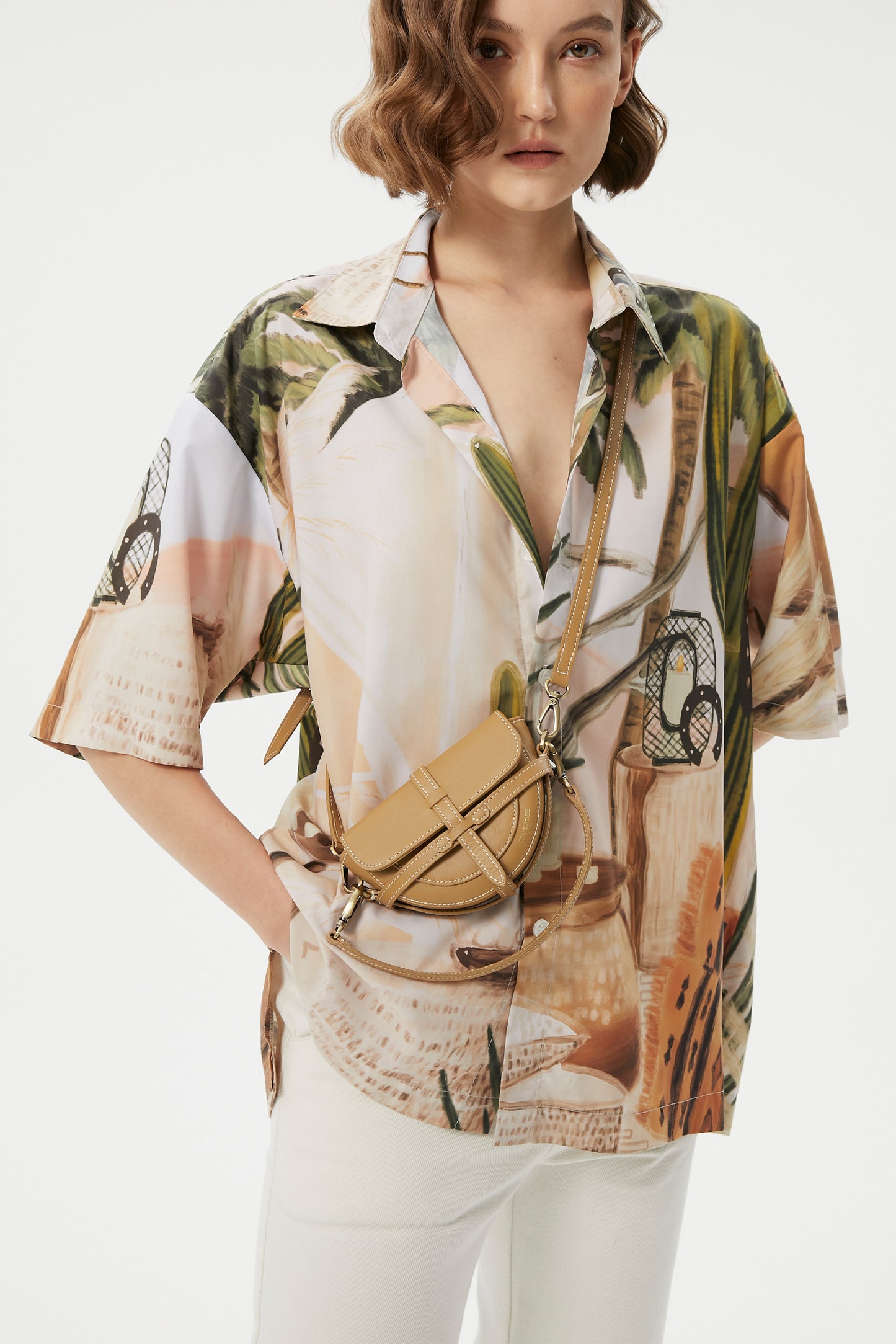 GRANDMONDE DESERT PRINTED SHORT SLEEVE SHIRT
