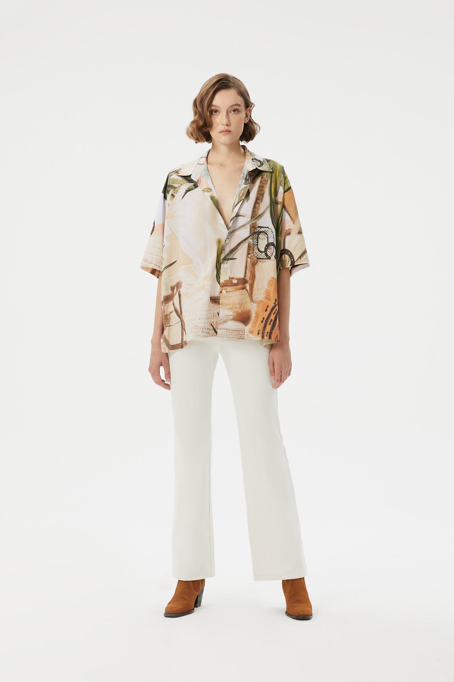 GRANDMONDE DESERT PRINTED SHORT SLEEVE SHIRT
