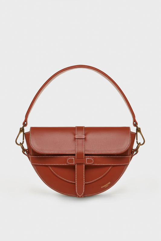 BRICK SIMON SADDLE BAG IN SMOOTH LEATHER