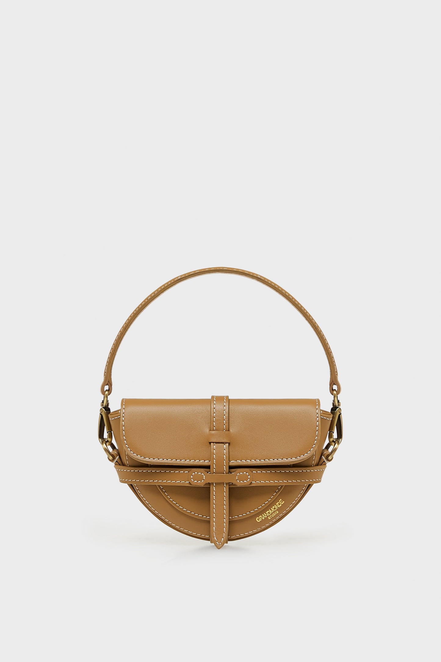 DIJON SIMON MINI SADDLE BAG IN SMOOTH LEATHER