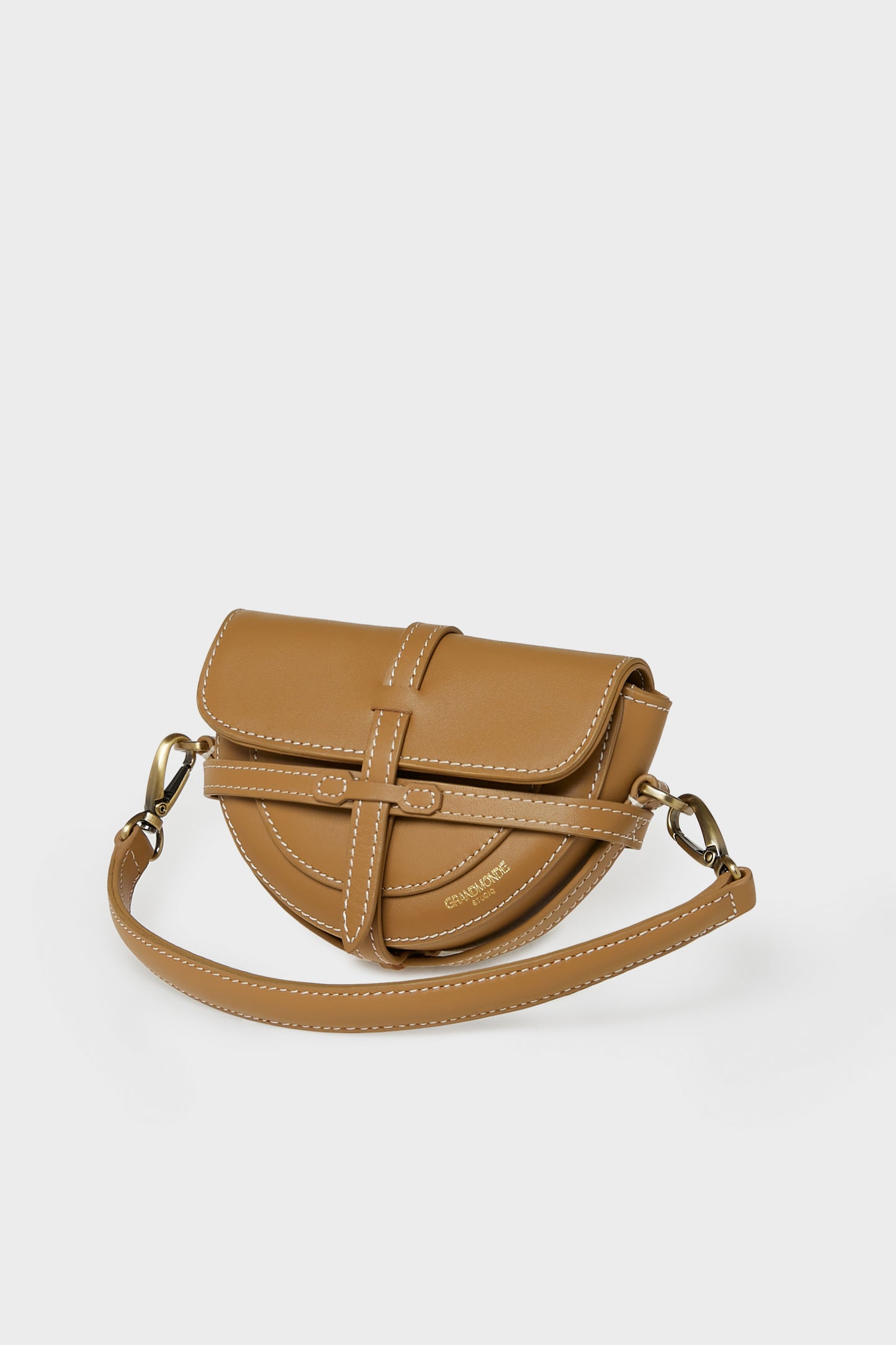 DIJON SIMON MINI SADDLE BAG IN SMOOTH LEATHER