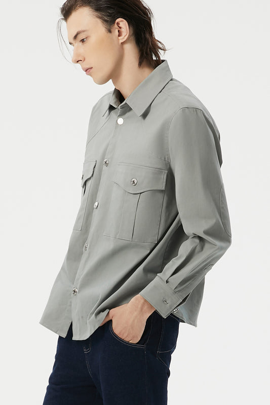 GRANDMONDE STONE CLASSIC SHIRT JACKET