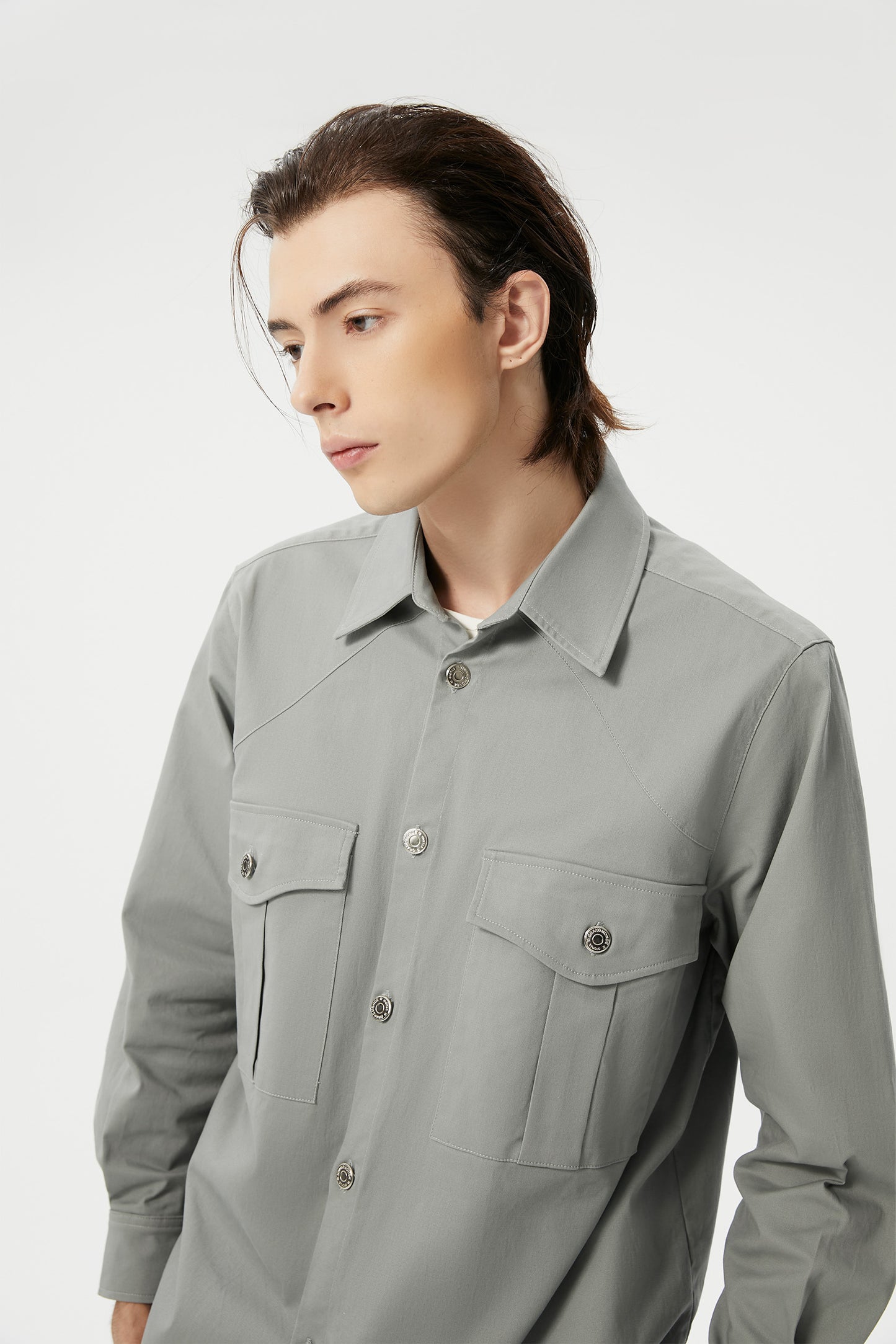 GRANDMONDE STONE CLASSIC SHIRT JACKET