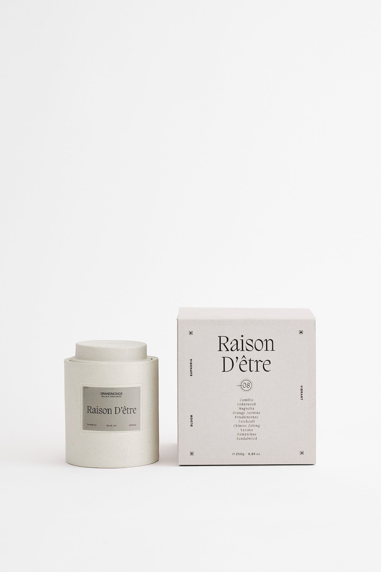 08 RAISON D'ÊTRE IN CLASSIQUE CERAMIC CONTAINER 250G.