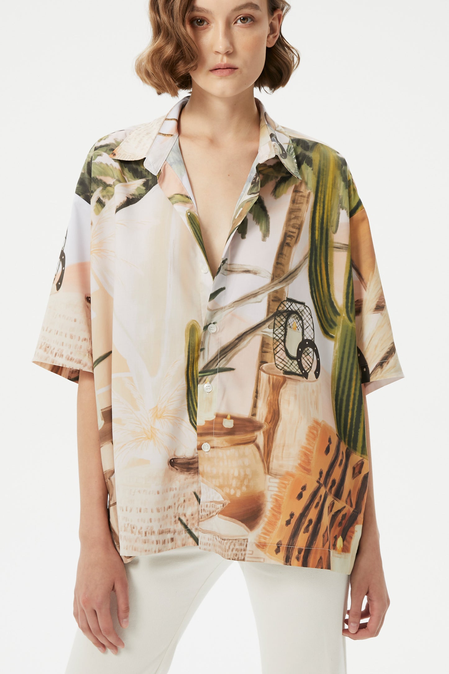 GRANDMONDE DESERT PRINTED SHORT SLEEVE SHIRT