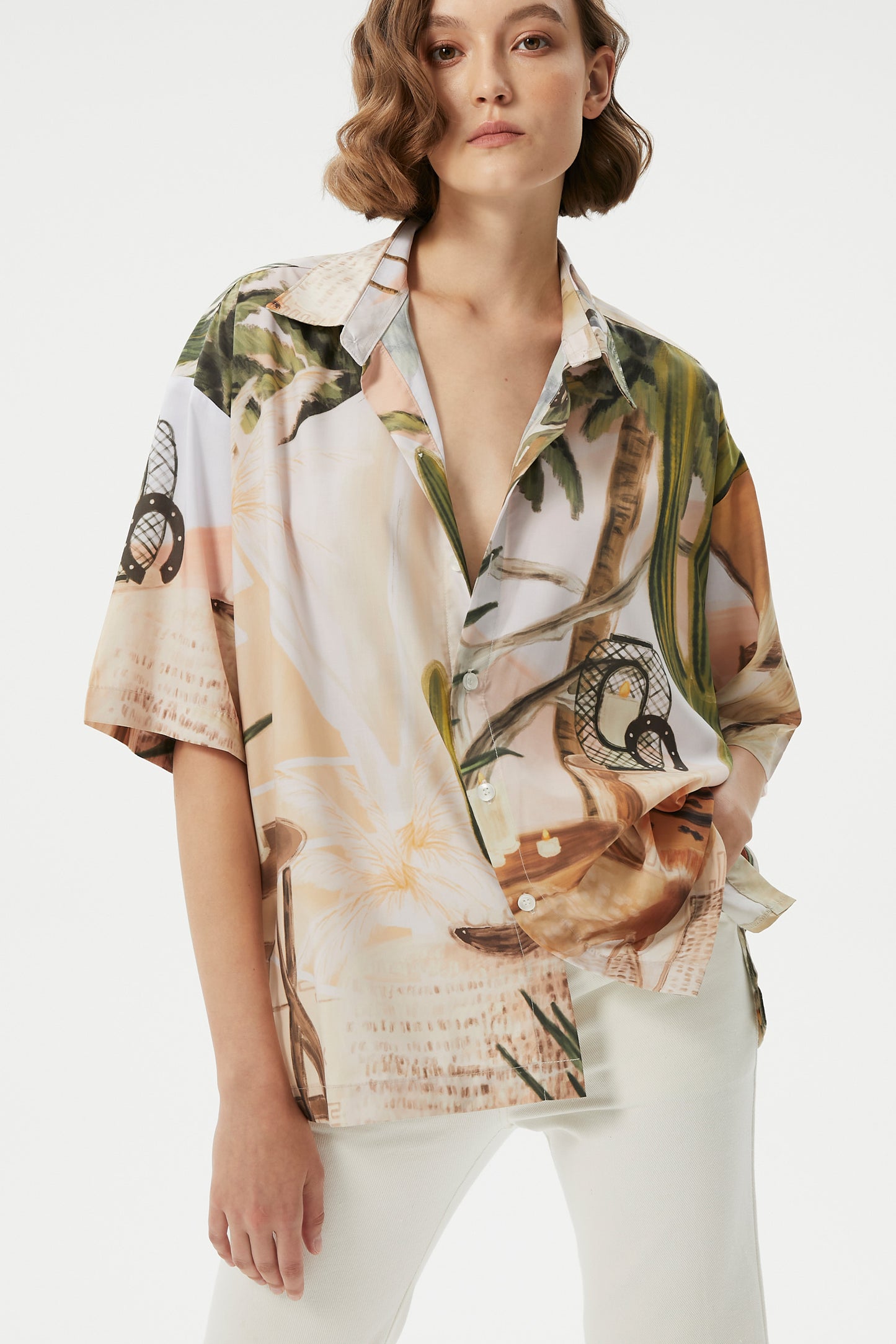 GRANDMONDE DESERT PRINTED SHORT SLEEVE SHIRT