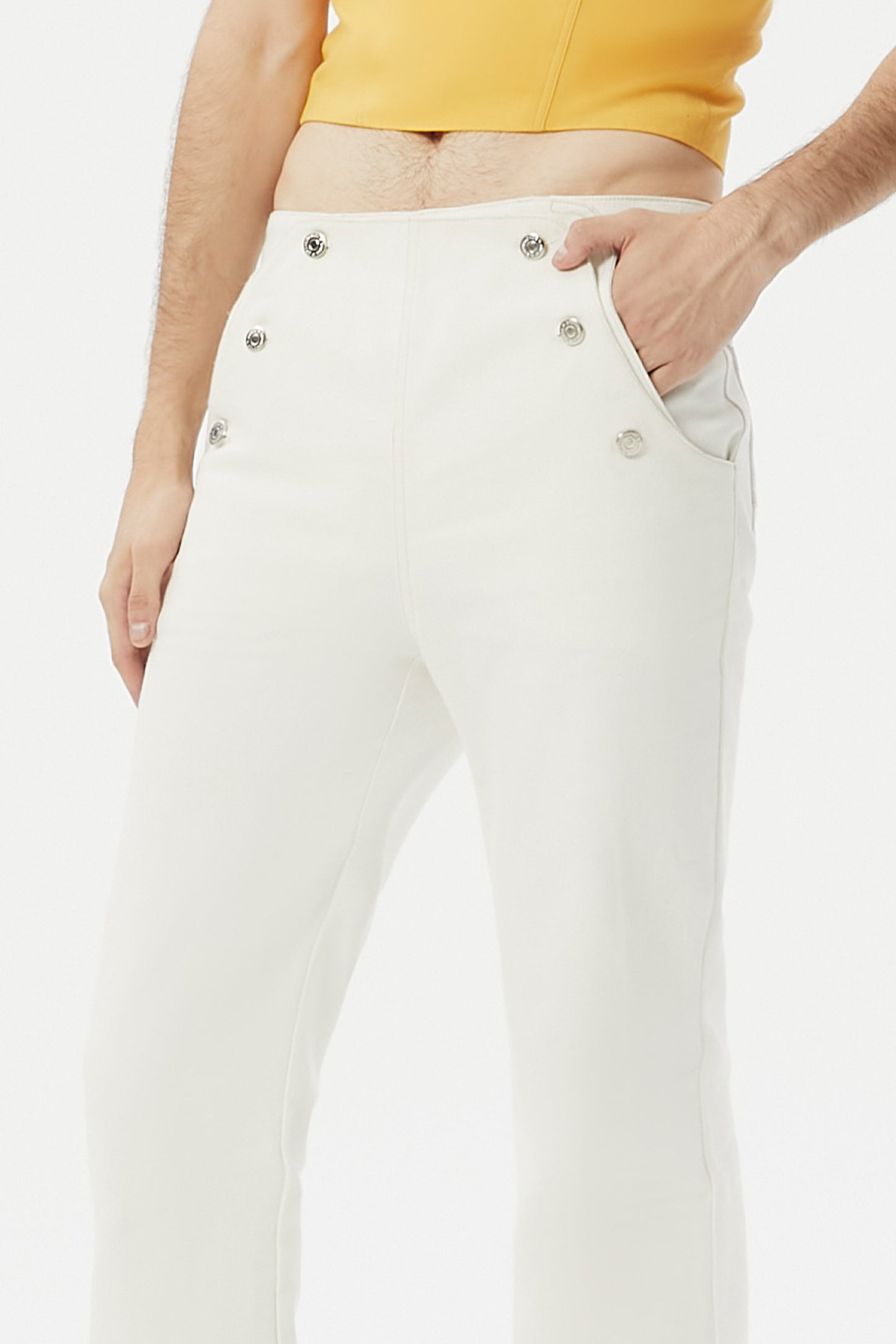 JACQUE CLASSIC GRANDMONDE WHITE SAILOR JEANS