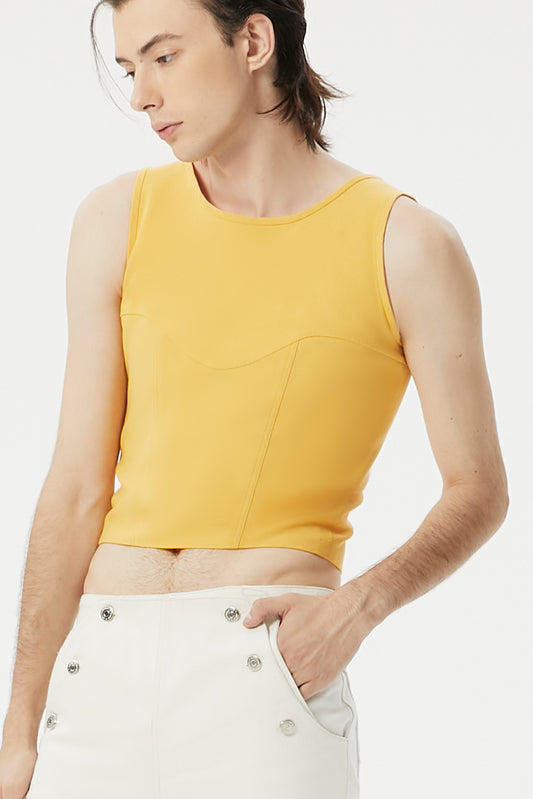 HONEY TROY SAILOR STRUCTURED CROPPED TANK TOP